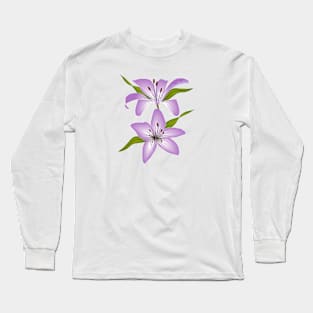 Purple Lily Long Sleeve T-Shirt